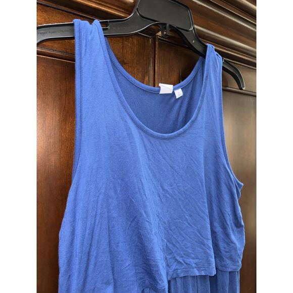 GAP Maternity Small Layered Nursing Tank Dress stretch jersey - Picture 4 of 7